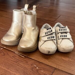 6c GAP Gold Kids Boots and CCDB Sneakers Set